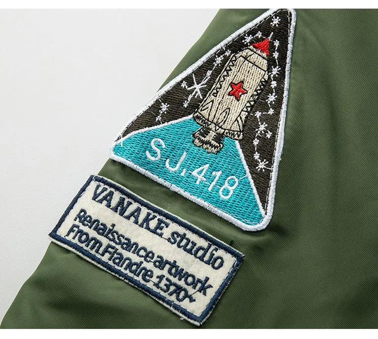 Winter Men's Air Force Jacket | Slim Fit Pilot Jacket | Men's Clothing