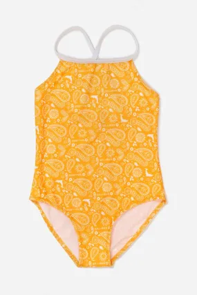 Yellow Bandana | Girls' Swimsuit