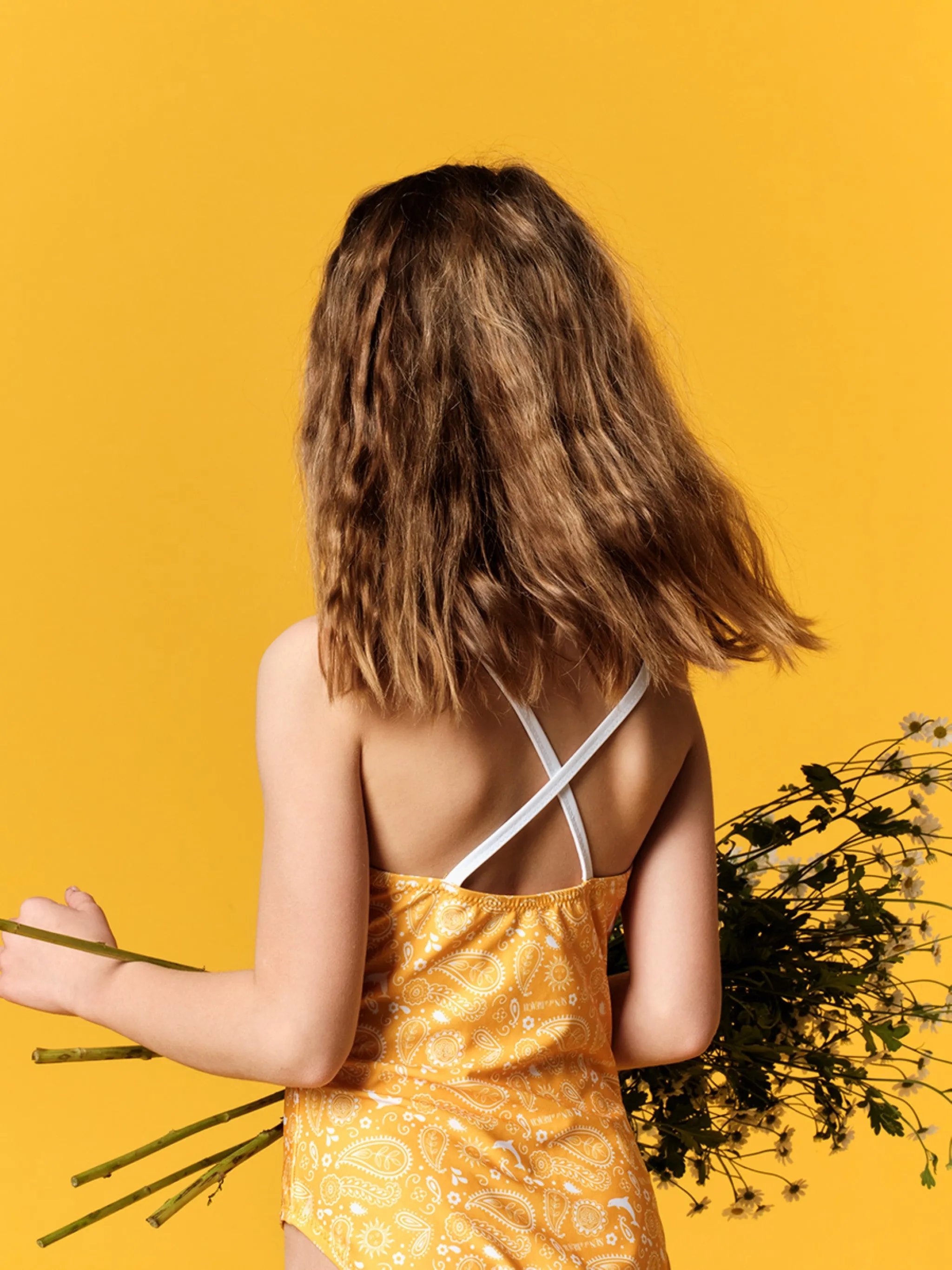 Yellow Bandana | Girls' Swimsuit